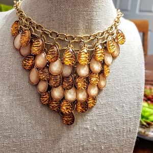 Necklace In Orange Tones